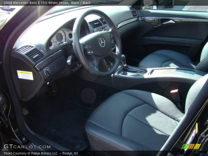 Black / Black 2008 Mercedes-Benz E 350 4Matic Sedan