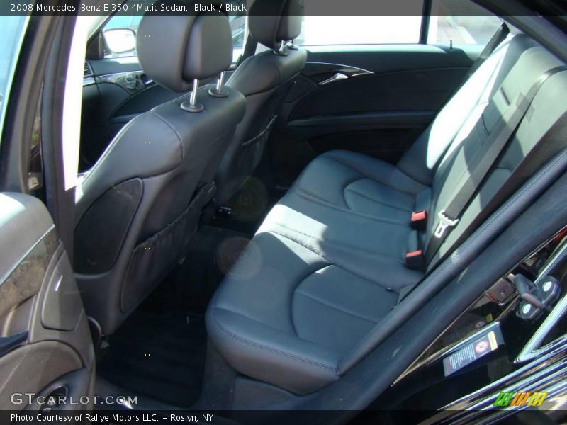 Black / Black 2008 Mercedes-Benz E 350 4Matic Sedan