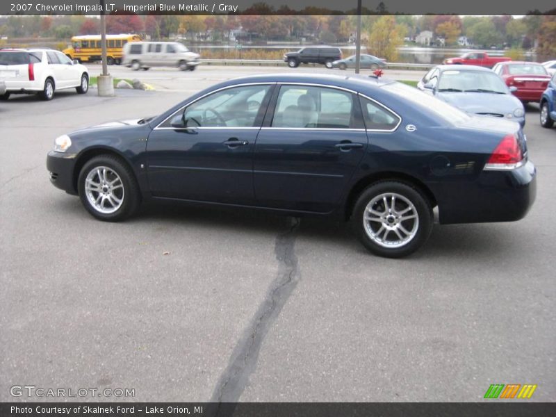 Imperial Blue Metallic / Gray 2007 Chevrolet Impala LT