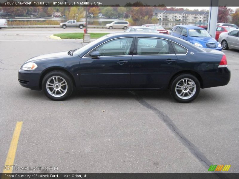 Imperial Blue Metallic / Gray 2007 Chevrolet Impala LT