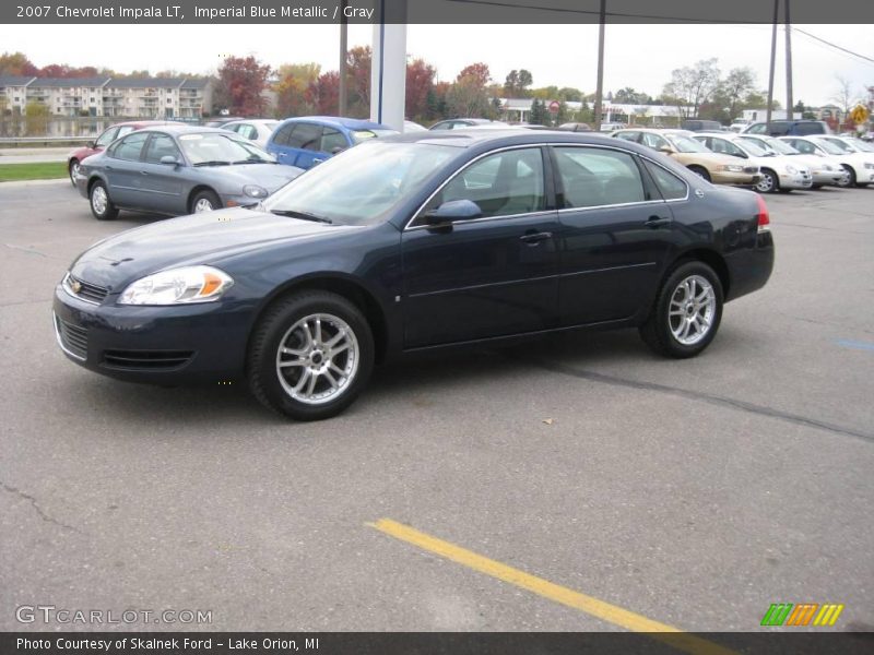 Imperial Blue Metallic / Gray 2007 Chevrolet Impala LT
