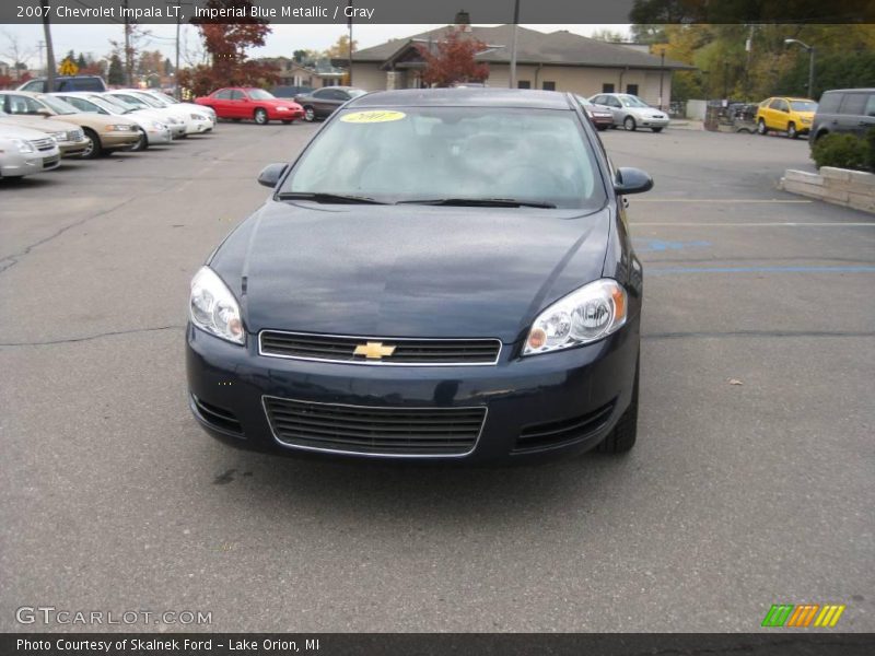 Imperial Blue Metallic / Gray 2007 Chevrolet Impala LT