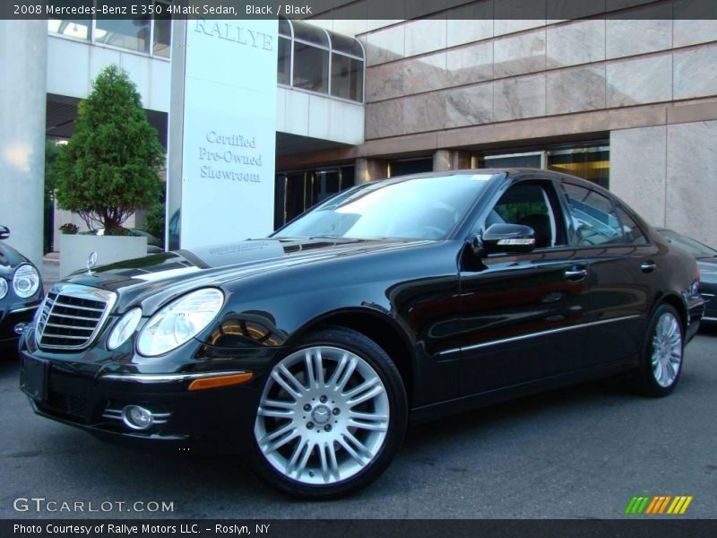 Black / Black 2008 Mercedes-Benz E 350 4Matic Sedan