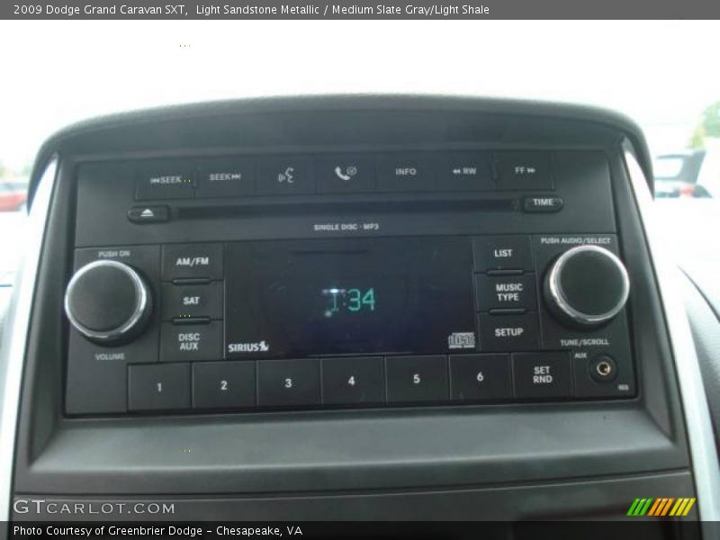 Light Sandstone Metallic / Medium Slate Gray/Light Shale 2009 Dodge Grand Caravan SXT