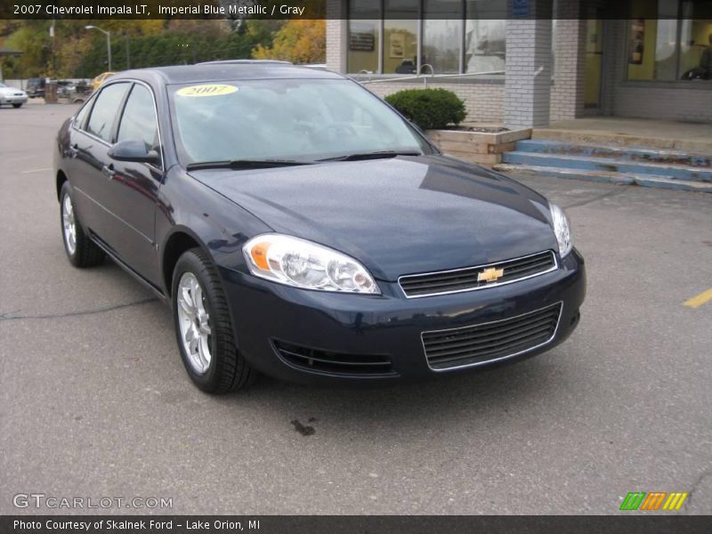 Imperial Blue Metallic / Gray 2007 Chevrolet Impala LT