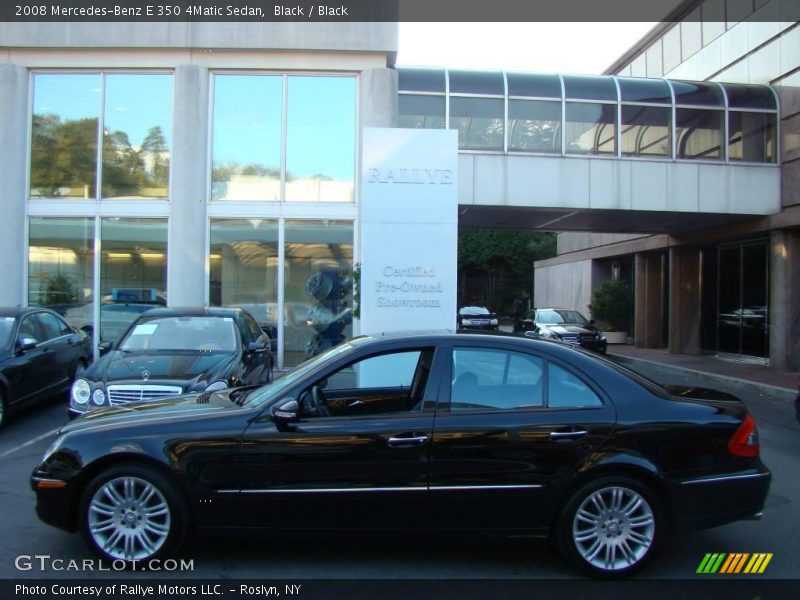 Black / Black 2008 Mercedes-Benz E 350 4Matic Sedan