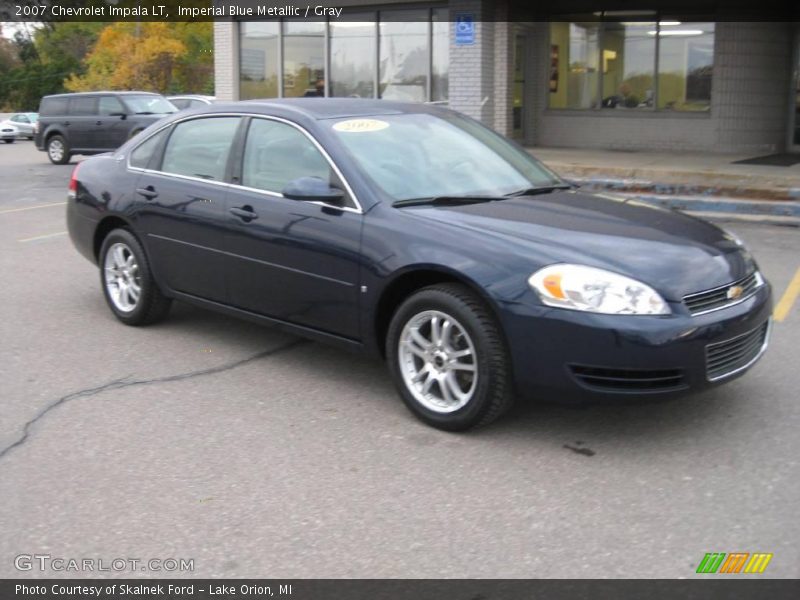 Imperial Blue Metallic / Gray 2007 Chevrolet Impala LT