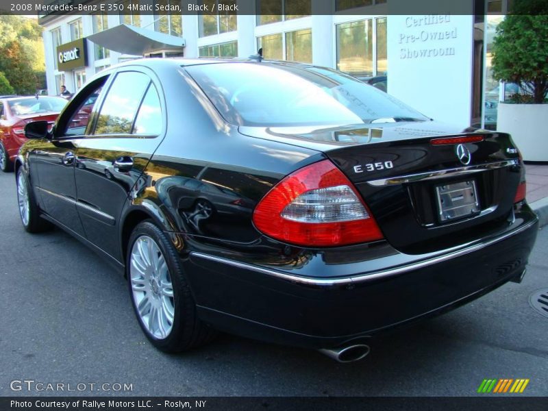 Black / Black 2008 Mercedes-Benz E 350 4Matic Sedan