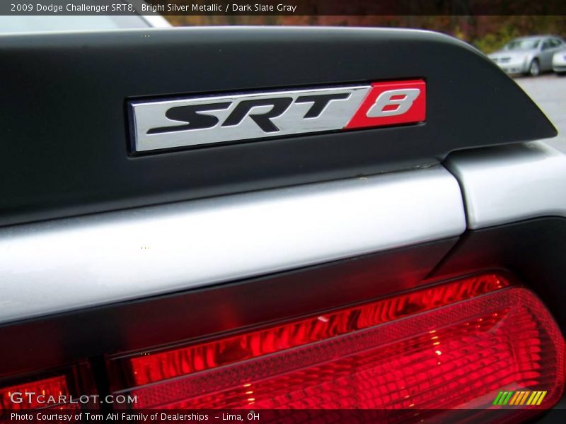 Bright Silver Metallic / Dark Slate Gray 2009 Dodge Challenger SRT8
