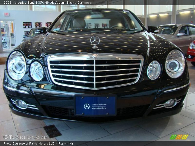 Black / Cashmere 2008 Mercedes-Benz E 350 4Matic Sedan