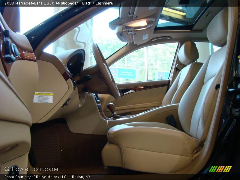 Black / Cashmere 2008 Mercedes-Benz E 350 4Matic Sedan