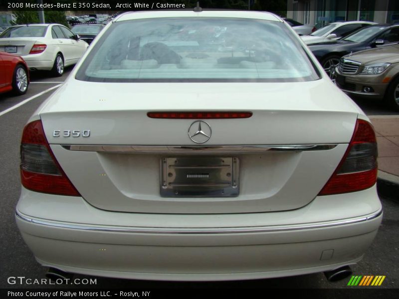 Arctic White / Cashmere 2008 Mercedes-Benz E 350 Sedan