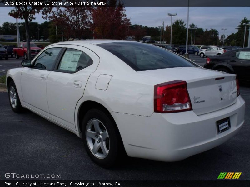 Stone White / Dark Slate Gray 2009 Dodge Charger SE