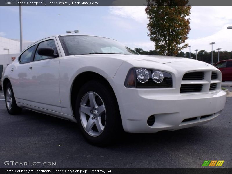 Stone White / Dark Slate Gray 2009 Dodge Charger SE