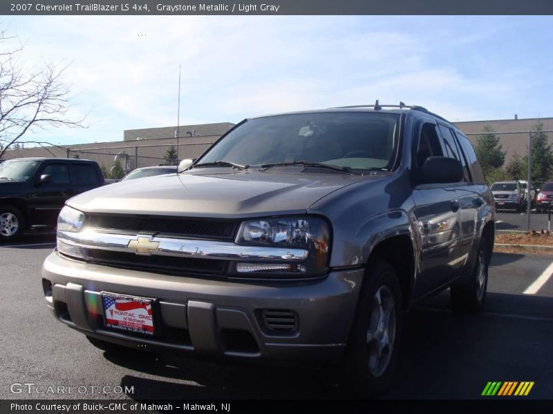 Graystone Metallic / Light Gray 2007 Chevrolet TrailBlazer LS 4x4