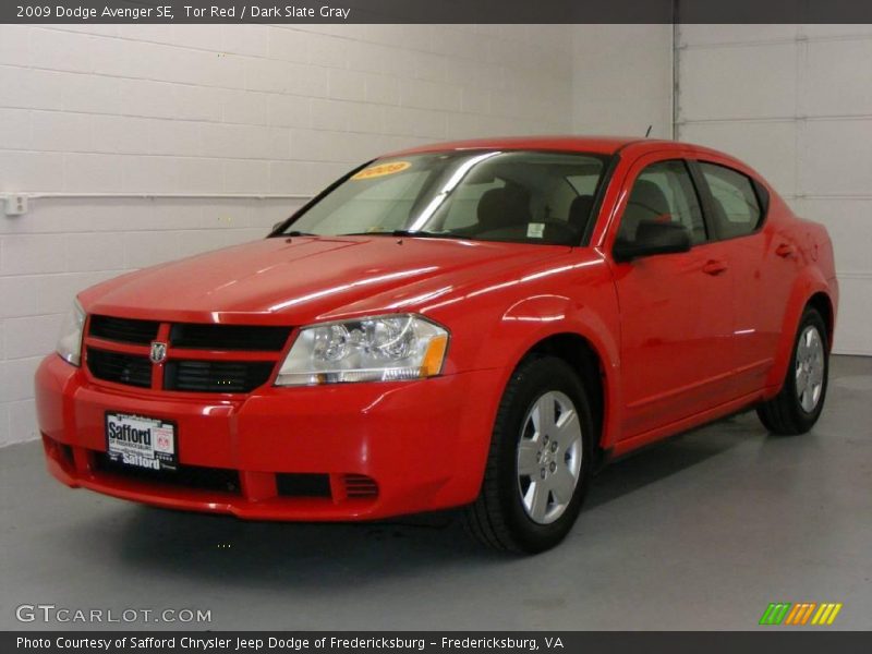 Tor Red / Dark Slate Gray 2009 Dodge Avenger SE