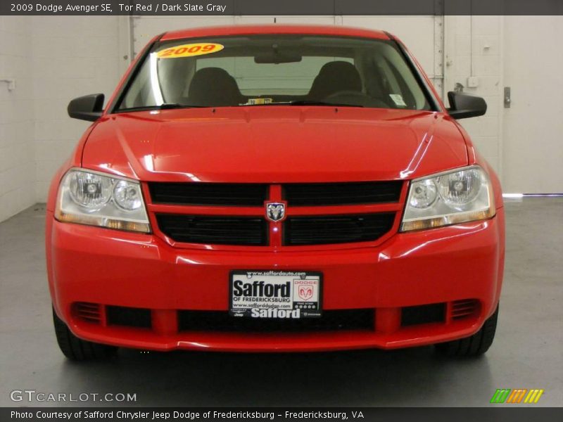 Tor Red / Dark Slate Gray 2009 Dodge Avenger SE