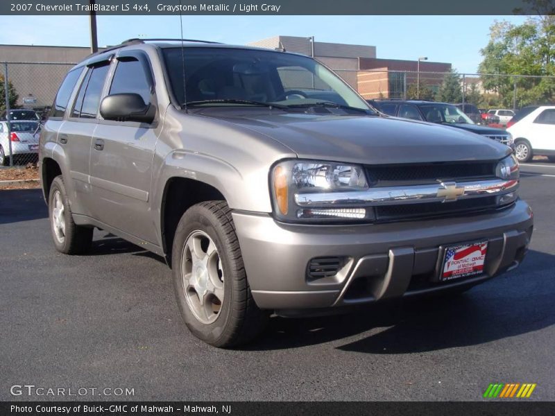 Graystone Metallic / Light Gray 2007 Chevrolet TrailBlazer LS 4x4