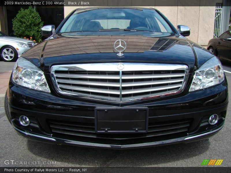 Black / Black 2009 Mercedes-Benz C 300 4Matic