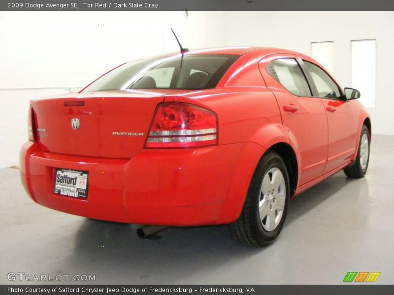 Tor Red / Dark Slate Gray 2009 Dodge Avenger SE