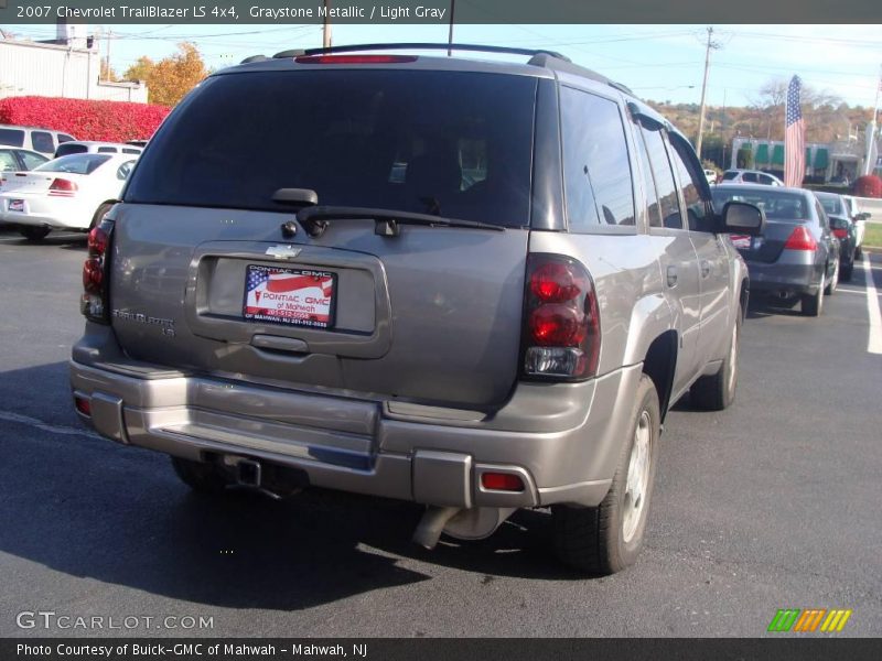 Graystone Metallic / Light Gray 2007 Chevrolet TrailBlazer LS 4x4