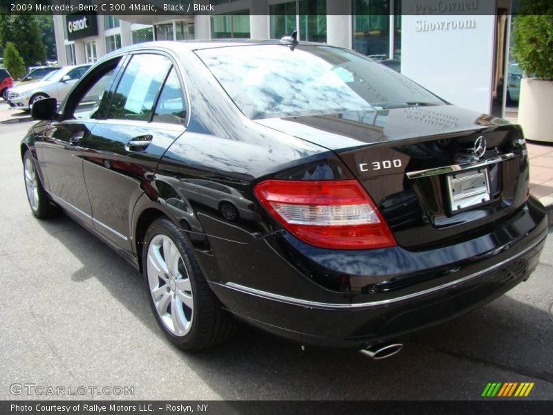 Black / Black 2009 Mercedes-Benz C 300 4Matic