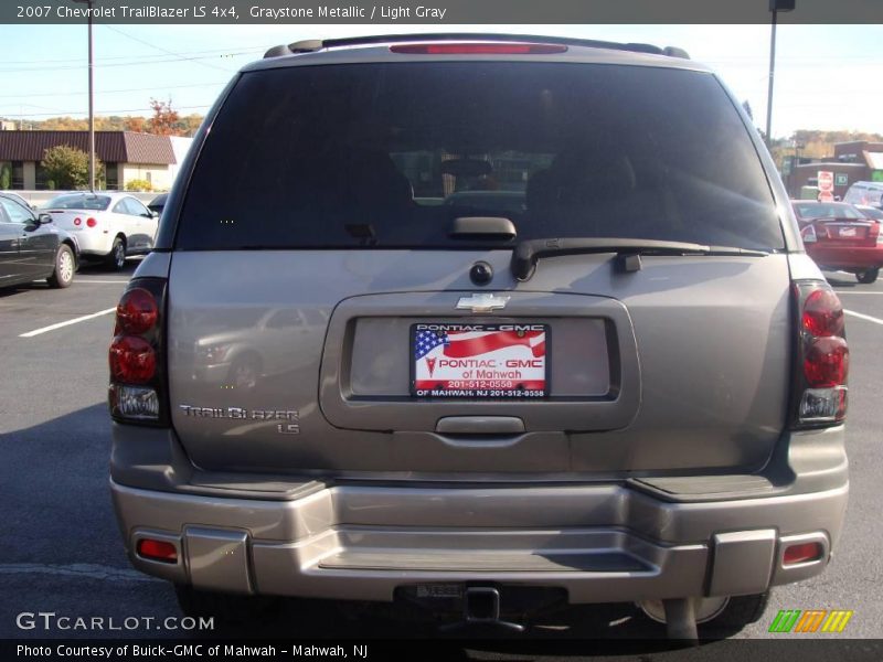 Graystone Metallic / Light Gray 2007 Chevrolet TrailBlazer LS 4x4