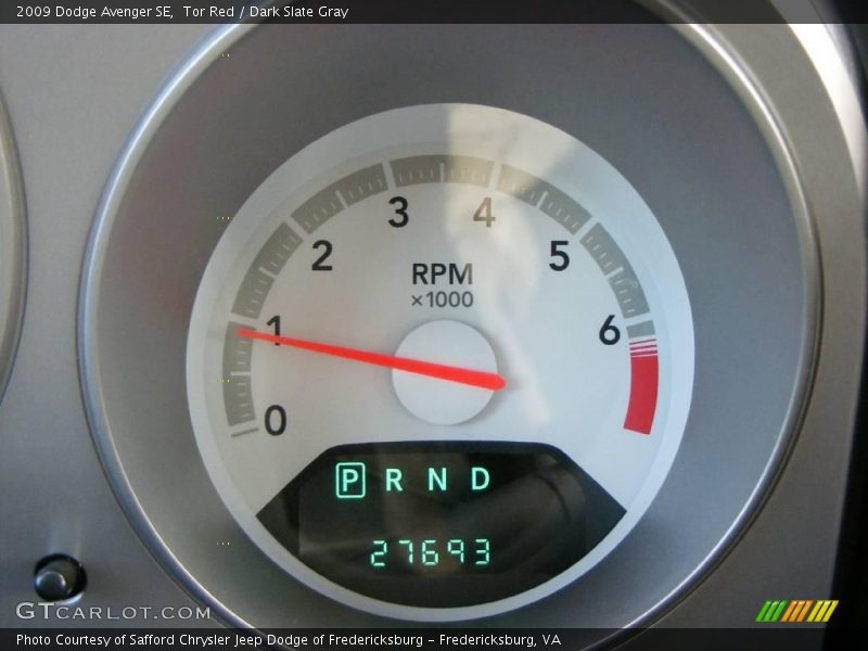 Tor Red / Dark Slate Gray 2009 Dodge Avenger SE