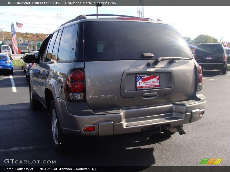 Graystone Metallic / Light Gray 2007 Chevrolet TrailBlazer LS 4x4