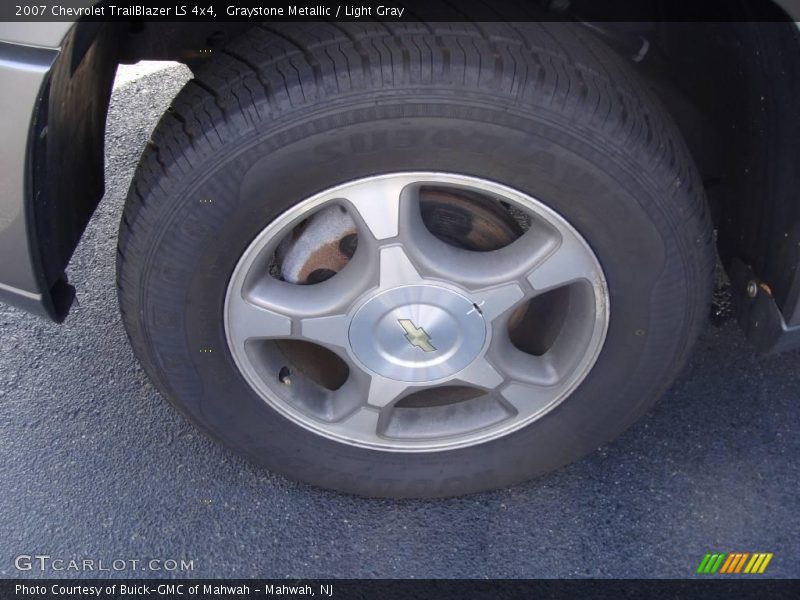 Graystone Metallic / Light Gray 2007 Chevrolet TrailBlazer LS 4x4