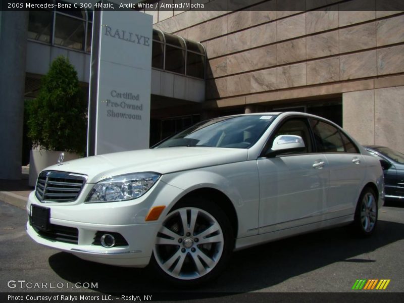 Arctic White / Almond/Mocha 2009 Mercedes-Benz C 300 4Matic