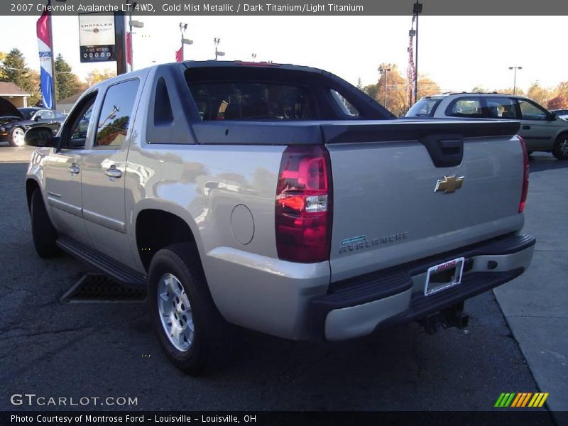 Gold Mist Metallic / Dark Titanium/Light Titanium 2007 Chevrolet Avalanche LT 4WD