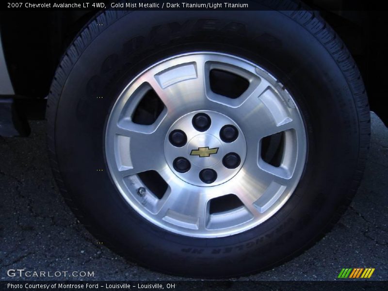 Gold Mist Metallic / Dark Titanium/Light Titanium 2007 Chevrolet Avalanche LT 4WD