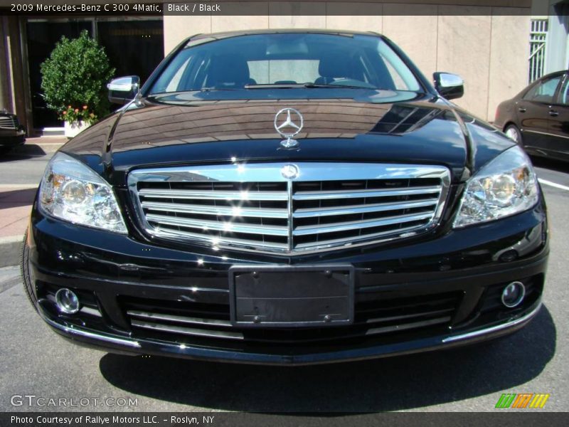 Black / Black 2009 Mercedes-Benz C 300 4Matic