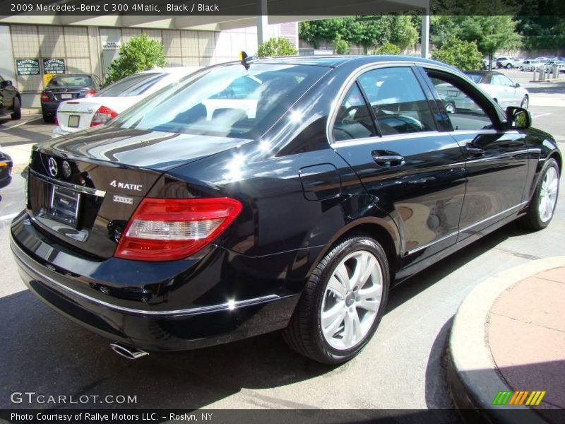 Black / Black 2009 Mercedes-Benz C 300 4Matic