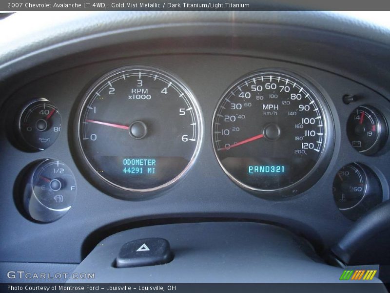 Gold Mist Metallic / Dark Titanium/Light Titanium 2007 Chevrolet Avalanche LT 4WD