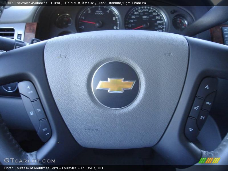 Gold Mist Metallic / Dark Titanium/Light Titanium 2007 Chevrolet Avalanche LT 4WD