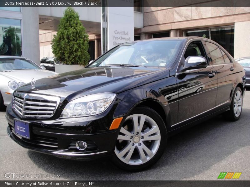 Black / Black 2009 Mercedes-Benz C 300 Luxury
