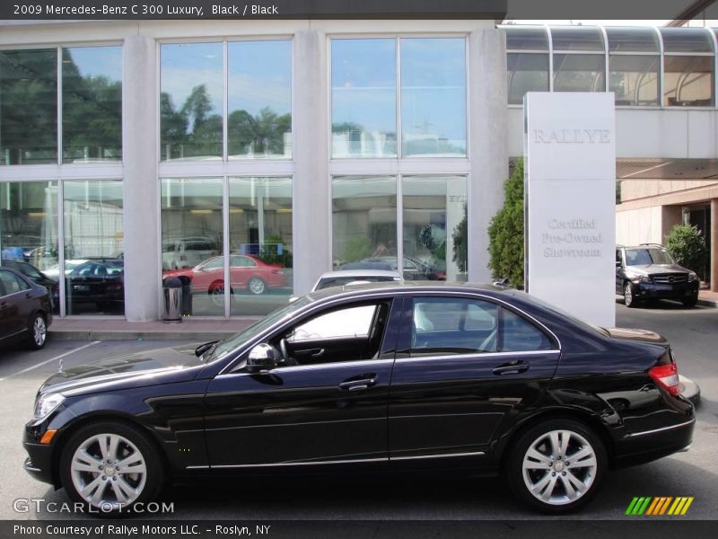 Black / Black 2009 Mercedes-Benz C 300 Luxury
