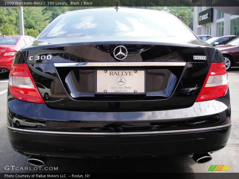 Black / Black 2009 Mercedes-Benz C 300 Luxury