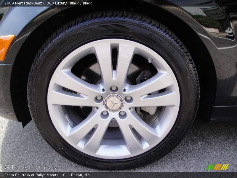 Black / Black 2009 Mercedes-Benz C 300 Luxury