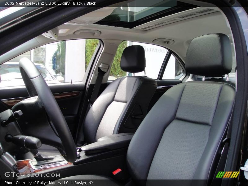 Black / Black 2009 Mercedes-Benz C 300 Luxury