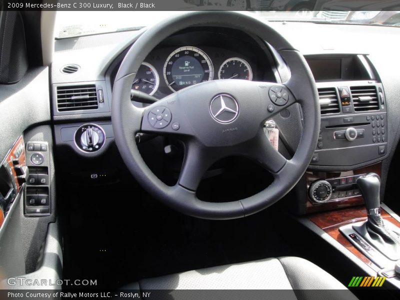 Black / Black 2009 Mercedes-Benz C 300 Luxury
