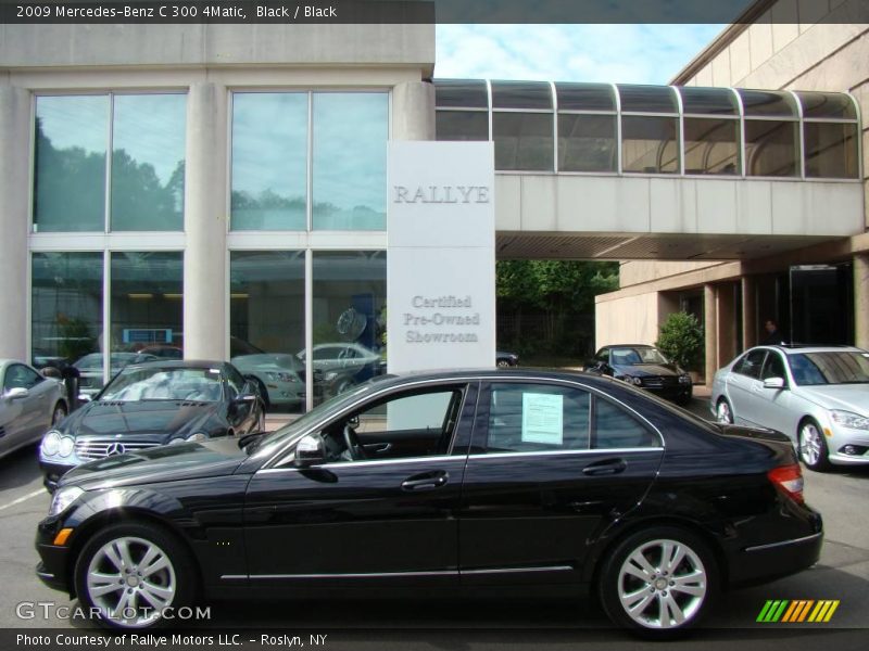 Black / Black 2009 Mercedes-Benz C 300 4Matic