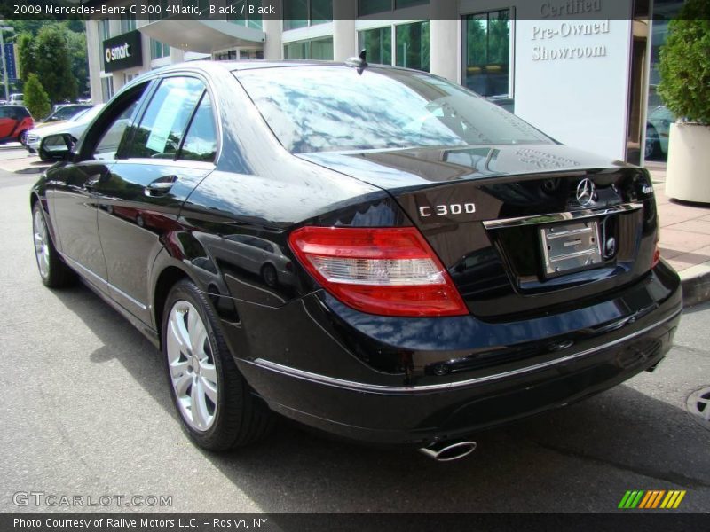Black / Black 2009 Mercedes-Benz C 300 4Matic