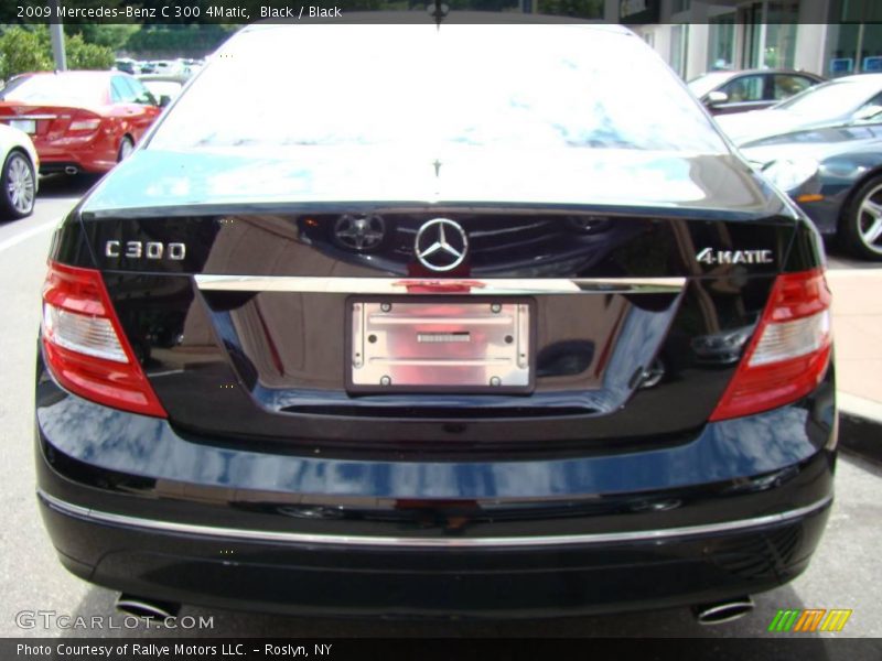 Black / Black 2009 Mercedes-Benz C 300 4Matic