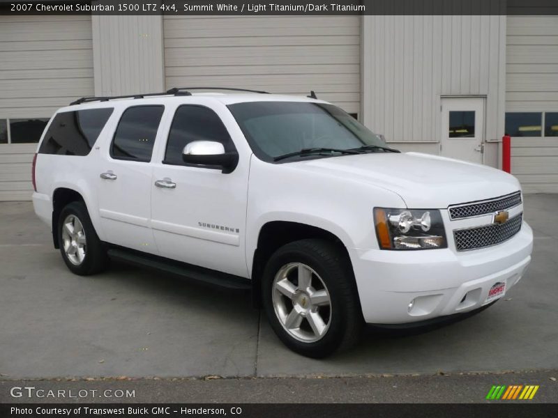 Summit White / Light Titanium/Dark Titanium 2007 Chevrolet Suburban 1500 LTZ 4x4