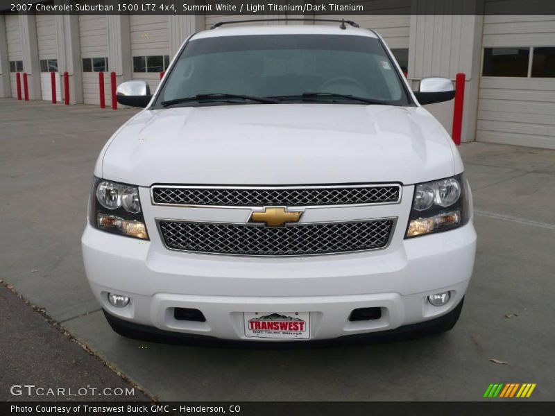 Summit White / Light Titanium/Dark Titanium 2007 Chevrolet Suburban 1500 LTZ 4x4