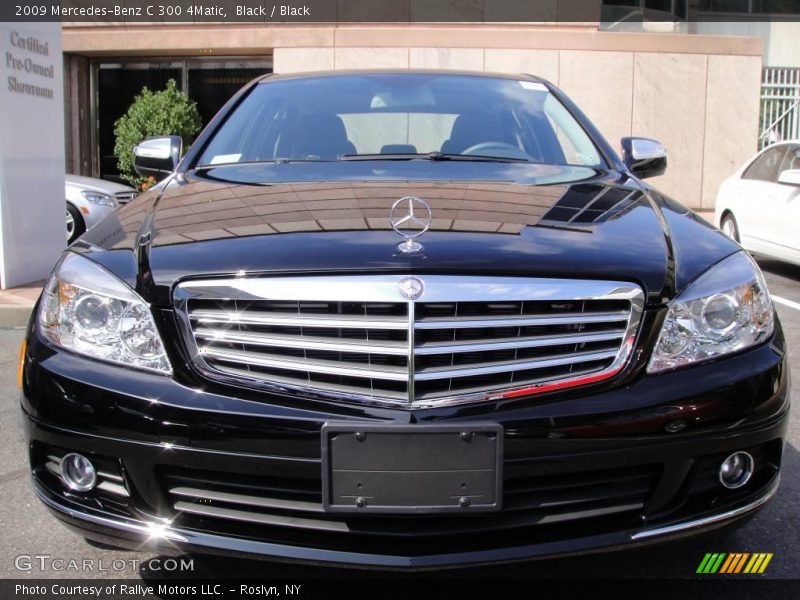 Black / Black 2009 Mercedes-Benz C 300 4Matic