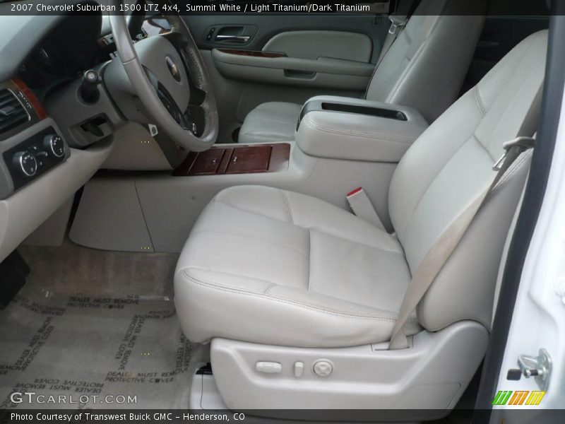 Summit White / Light Titanium/Dark Titanium 2007 Chevrolet Suburban 1500 LTZ 4x4